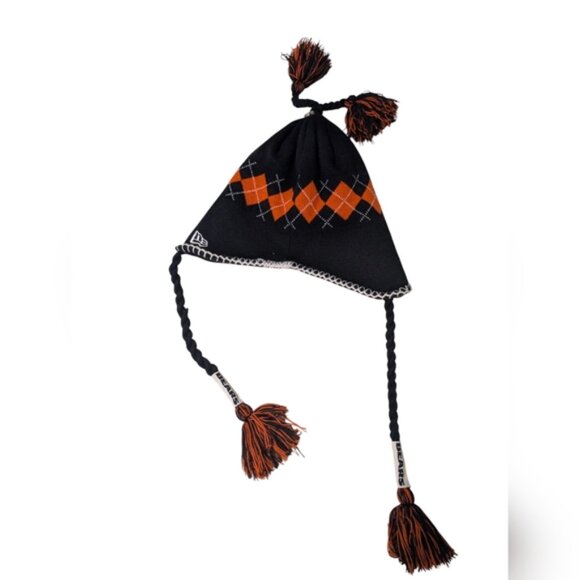 New Era - Winter Tassels Hat Team Bears NFL -One Size - Blue/Orange - Picture 13 of 13